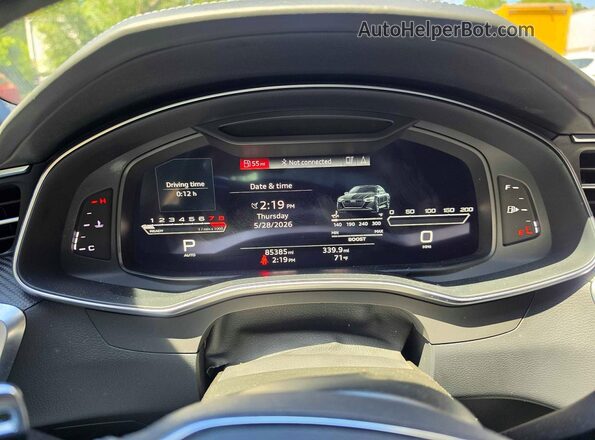 WUAPCBF25MN900592 2021 AUDI S7 Gray Instrument cluster view