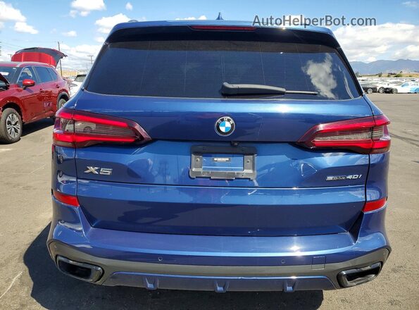 5UXCR4C04M9G33559 2021 BMW X5 Синий Вид салона спереди