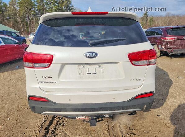 5XYPHDA51JG411086 2018 KIA SORENTO Белый Вид салона спереди