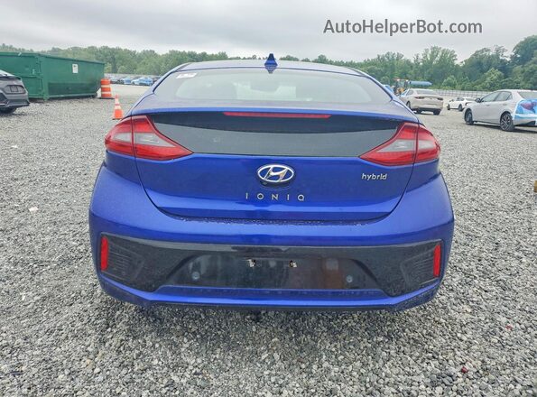KMHC05LC5KU110419 2019 HYUNDAI IONIQ Blue წინა სალონის ხედი