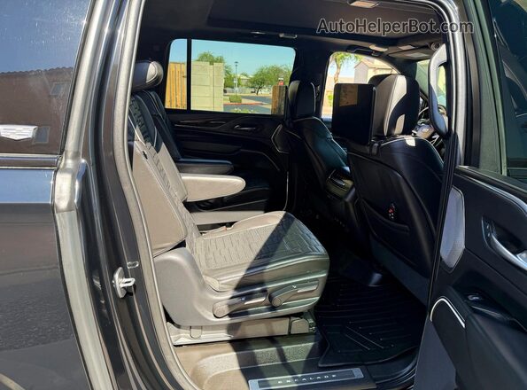 1GYS4RKL0MR402945 2021 CADILLAC ESCALADE Черный Вид салона спереди