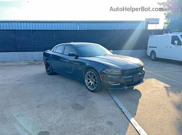 2C3CDXCT2GH227586 2016 DODGE CHARGER Gray Trasero izquierdo