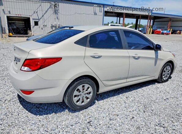KMHCT4AE6HU182681 2017 HYUNDAI ACCENT Бежевый Передняя правая четверть