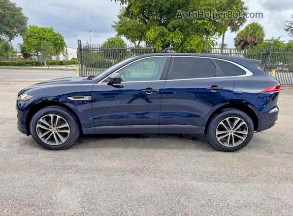 SADCJ2FX8LA619250 2020 JAGUAR F-PACE Синий Вид наклейки с VIN-кодом