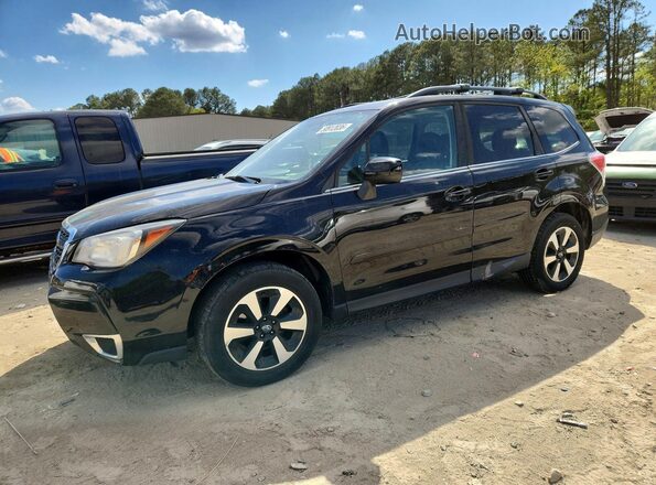 JF2SJAJC6HH527818 2017 SUBARU FORESTER 2.5 Черный Передняя левая четверть