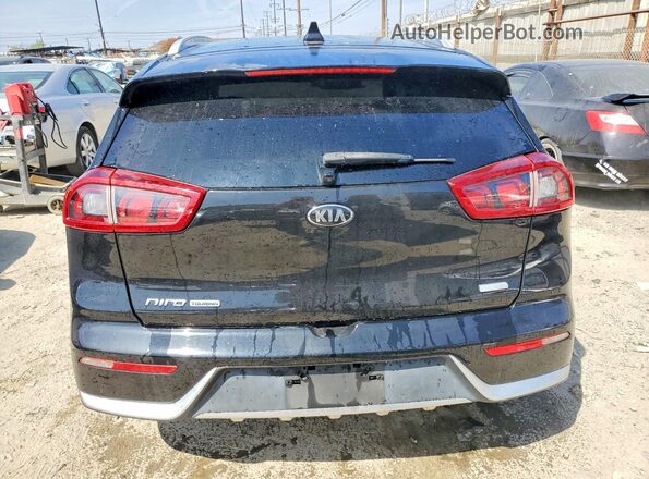 KNDCE3LC5H5079718 2017 KIA NIRO Черный Вид салона спереди