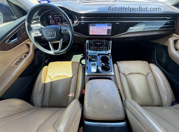 WA1FVAF18KD029107 2019 AUDI Q8 Синий Вид задних сидений