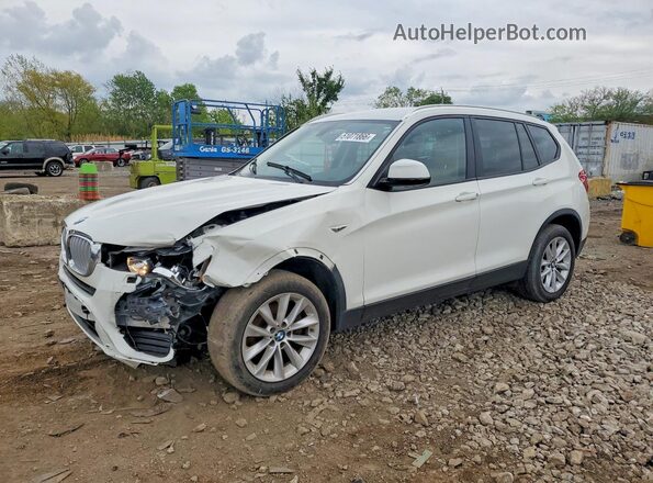 5UXWX9C32H0W79733 2017 BMW X3 Белый Задняя левая четверть