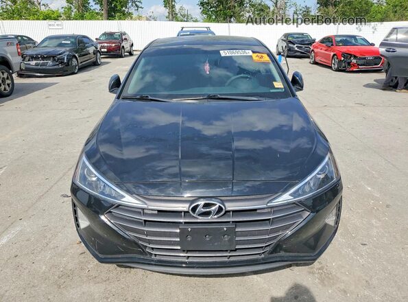 5NPD74LF3KH466497 2019 HYUNDAI ELANTRA Черный Вид сзади
