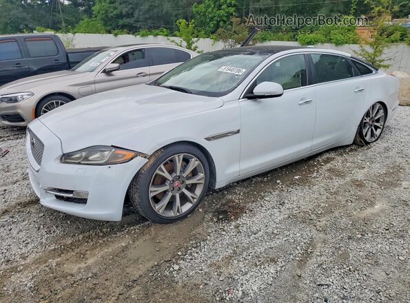 SAJWA2G74H8W10715 2017 JAGUAR XJ White Առջևի ձախ երեք քառորդ տեսարան