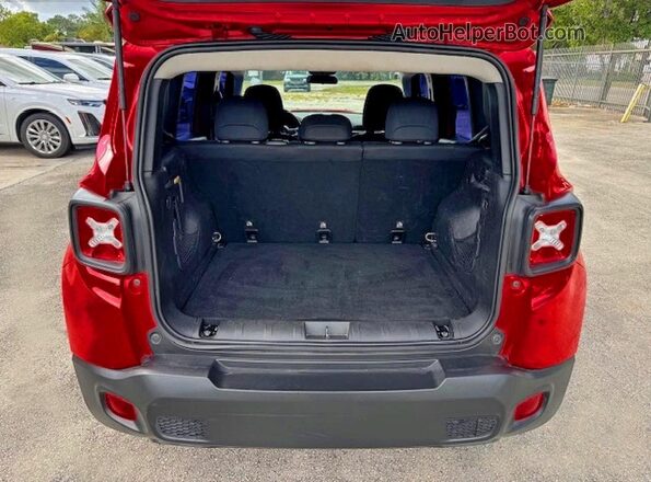 ZACNJAAB2LPL15502 2020 JEEP RENEGADE Red Вид салону спереду