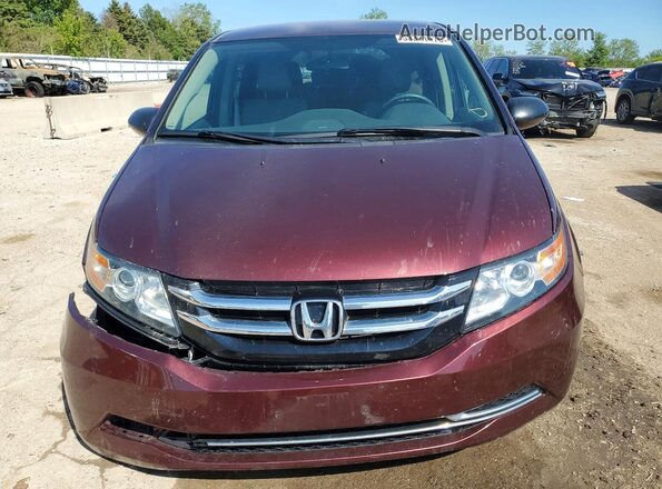 5FNRL5H20HB017086 2017 HONDA ODYSSEY Maroon Widok z przodu