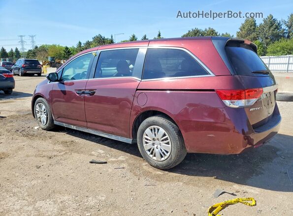 5FNRL5H20HB017086 2017 HONDA ODYSSEY Maroon Tył lewy