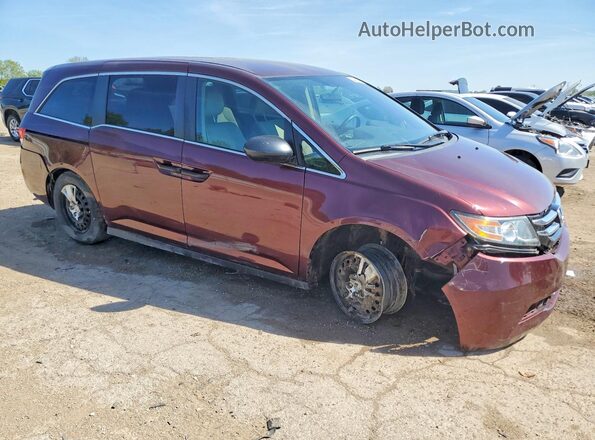 5FNRL5H20HB017086 2017 HONDA ODYSSEY Maroon Przód prawy
