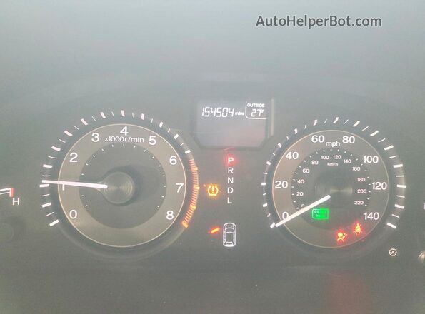 5FNRL5H30HB009000 2017 HONDA ODYSSEY Серый Вид щитка приборов