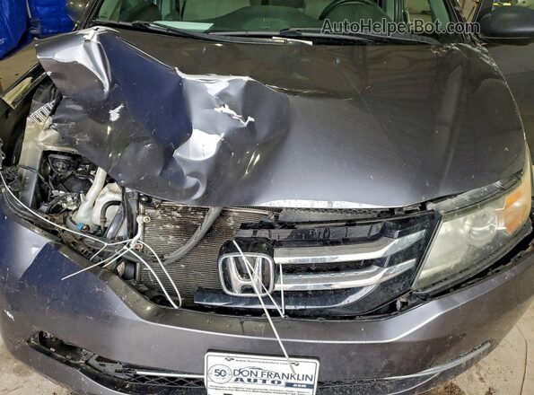 5FNRL5H31HB020099 2017 HONDA ODYSSEY Gray Vista del compartimento del motor