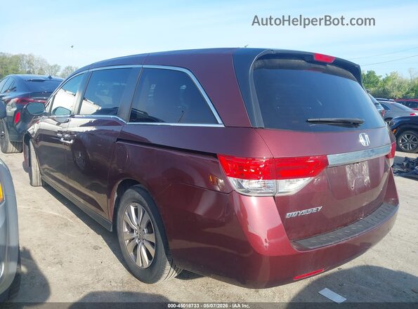 5FNRL5H46HB021208 2017 HONDA ODYSSEY Темно-бордовый Задняя левая четверть