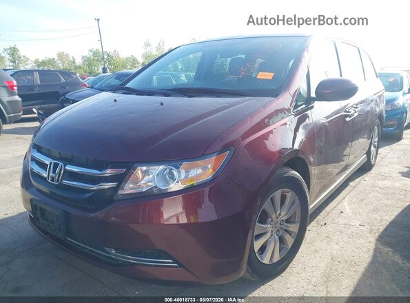 5FNRL5H46HB021208 2017 HONDA ODYSSEY Темно-бордовый Передняя левая четверть