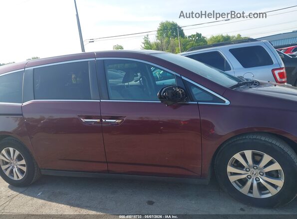 5FNRL5H46HB021208 2017 HONDA ODYSSEY Темно-бордовый Вид задней части салона