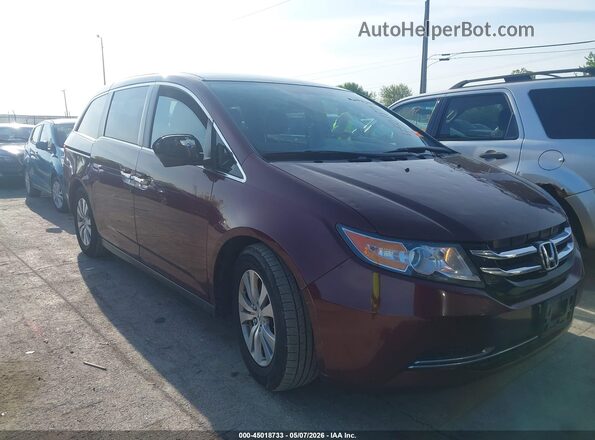 5FNRL5H46HB021208 2017 HONDA ODYSSEY Темно-бордовый Передняя правая четверть