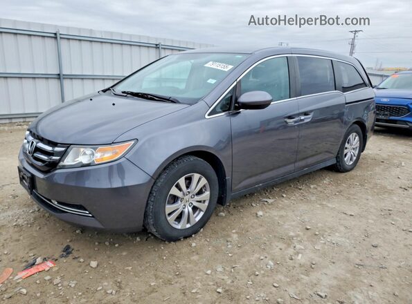 5FNRL5H47HB006040 2017 HONDA ODYSSEY Gray წინა მარცხენა ხედი სამი მეოთხედიდან