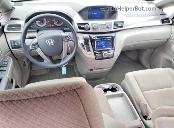5FNRL5H47HB006040 2017 HONDA ODYSSEY Gray წინა პანელის ხედი