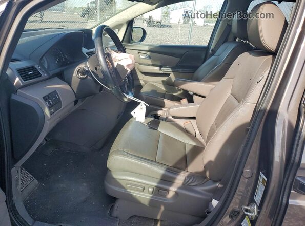 5FNRL5H60HB008181 2017 HONDA ODYSSEY Gray Widok wnętrza z przodu