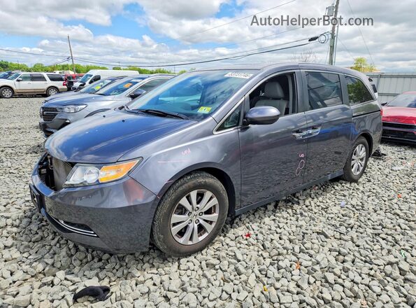 5FNRL5H62HB014676 2017 HONDA ODYSSEY Gray Передня ліва чверть