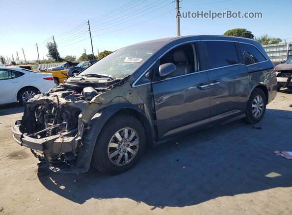 5FNRL5H63HB011477 2017 HONDA ODYSSEY Серый Передняя левая четверть