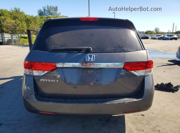 5FNRL5H63HB011477 2017 HONDA ODYSSEY Серый Вид сзади