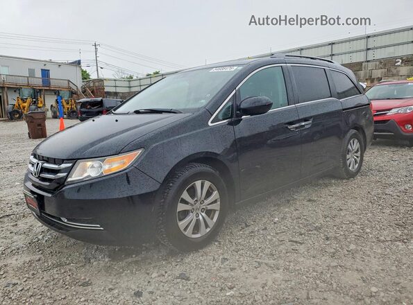 5FNRL5H63HB012046 2017 HONDA ODYSSEY Черный Передняя левая четверть