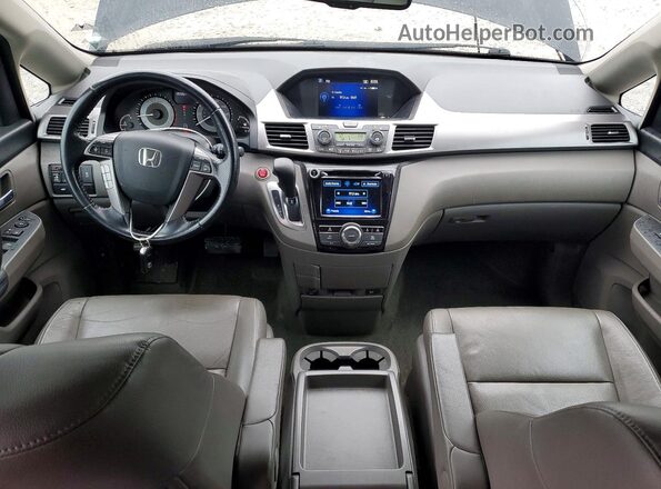 5FNRL5H63HB012046 2017 HONDA ODYSSEY Черный Вид панели приборов