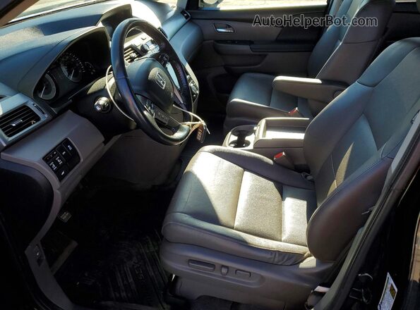 5FNRL5H64HB024514 2017 HONDA ODYSSEY Black Вид салону спереду