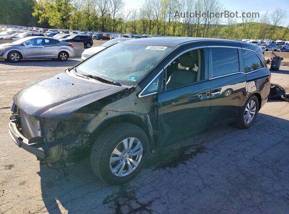 5FNRL5H64HB024514 2017 HONDA ODYSSEY Black Передня ліва чверть
