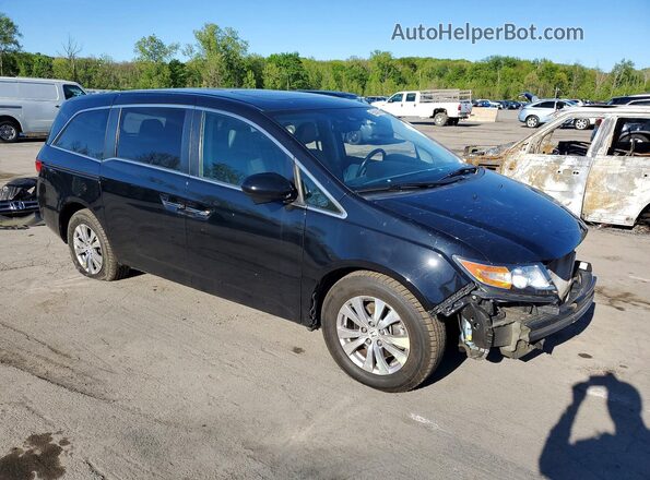 5FNRL5H64HB024514 2017 HONDA ODYSSEY Black Передня права чверть