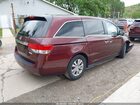 2017 Honda Odyssey Ex-l Темно-бордовый vin: 5FNRL5H65HB015014