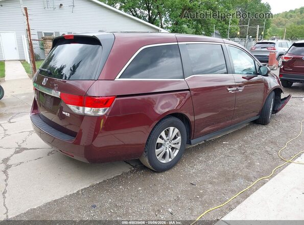 5FNRL5H65HB015014 2017 HONDA ODYSSEY Темно-бордовый Задняя правая четверть