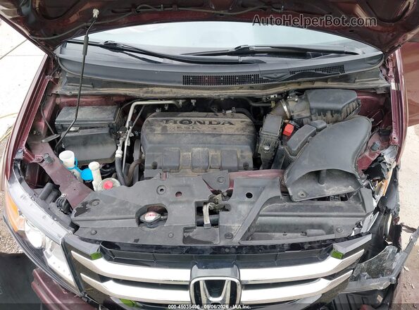 5FNRL5H65HB015014 2017 HONDA ODYSSEY Темно-бордовый Вид сзади
