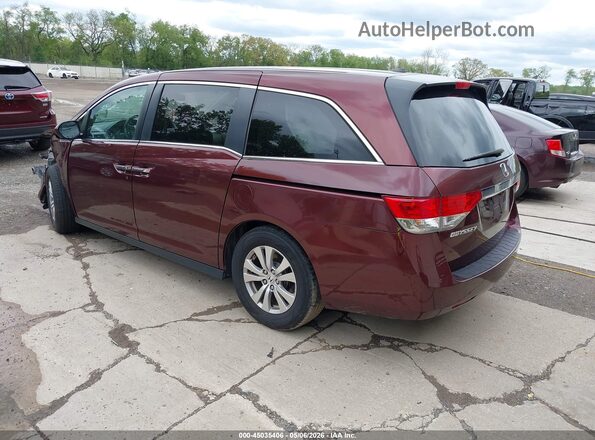 5FNRL5H65HB015014 2017 HONDA ODYSSEY Темно-бордовый Задняя левая четверть