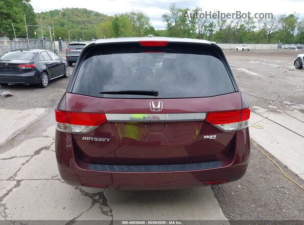 5FNRL5H65HB015014 2017 HONDA ODYSSEY Темно-бордовый 