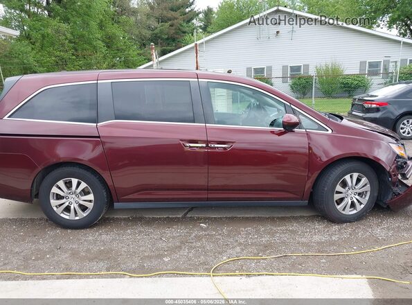 5FNRL5H65HB015014 2017 HONDA ODYSSEY Темно-бордовый Вид задней части салона