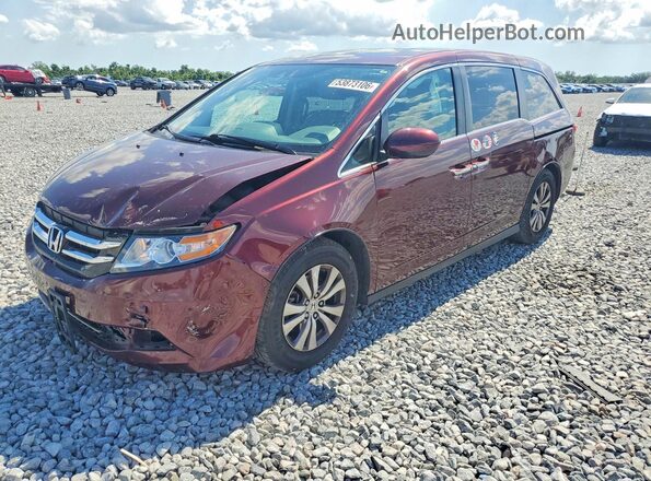 5FNRL5H67GB083829 2016 HONDA ODYSSEY Бордовый Передняя левая четверть