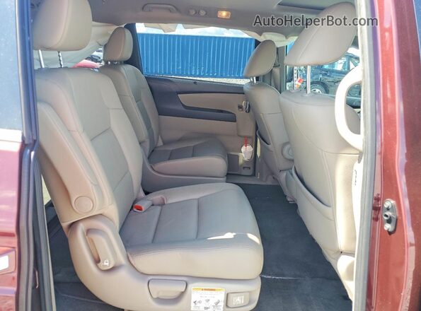 5FNRL5H67GB083829 2016 HONDA ODYSSEY Бордовый Вид задней части салона