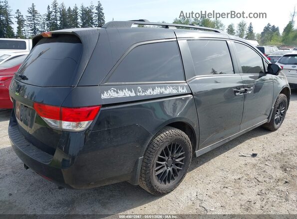 5FNRL5H6XHB018877 2017 HONDA ODYSSEY Черный Задняя правая четверть