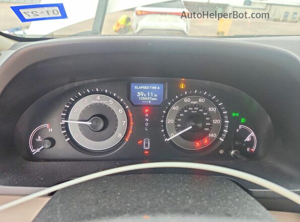 5FNRL5H90HB007977 2017 HONDA ODYSSEY Белый Вид щитка приборов