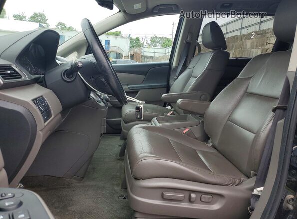 5FNRL5H94GB008001 2016 HONDA ODYSSEY Black Widok wnętrza z przodu