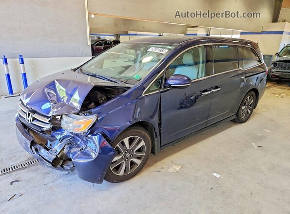 5FNRL5H96GB048273 2016 HONDA ODYSSEY Синий Передняя левая четверть