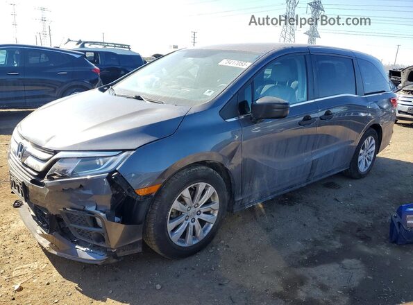 5FNRL6H20KB126130 2019 HONDA ODYSSEY Gray Передня ліва чверть