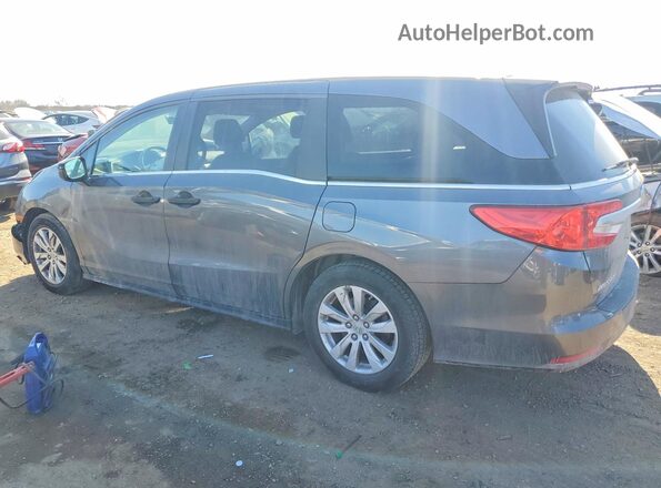 5FNRL6H20KB126130 2019 HONDA ODYSSEY Gray Задня ліва чверть