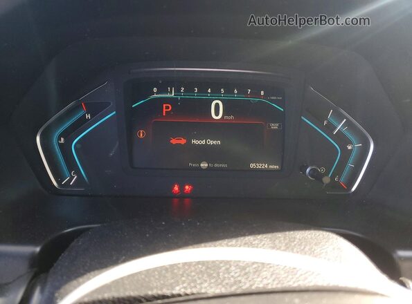 5FNRL6H20KB126130 2019 HONDA ODYSSEY Gray Вид щитка приладів